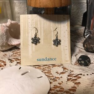 Sundance Silver Flower Earrings